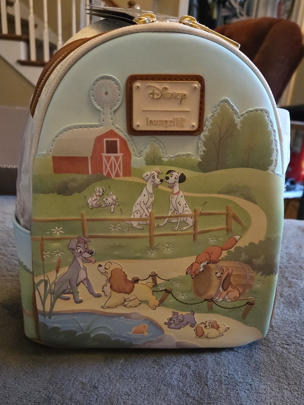 Disney Loungefly Disney Dogs Farmhouse Exclusive Mini Backpack
